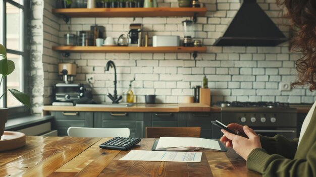 kitchen contact desk